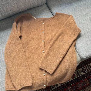 Sézane Brown Cardigan Sweater